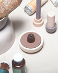latte + donkey | ciss | unbreakable silicone coasters - porter green | style + sustainability