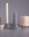 latte + donkey | escc dinner candle | soy - blend unscented candles - porter green | style + sustainability