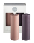 latte + donkey | escc medium pillar candle | soy - blend unscented candles - porter green | style + sustainability