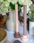 Latte + Donkey | Flipp small | Silicone Unbreakable Candle Holder Set - porter green | style + sustainability