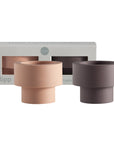 Latte + Donkey | Flipp small | Silicone Unbreakable Candle Holder Set - porter green | style + sustainability