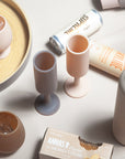 latte + donkey | seff | silicone unbreakable champagne flute - porter green | style + sustainability