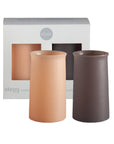 latte + donkey | stegg | silicone unbreakable highball glasses - porter green | style + sustainability
