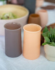 latte + donkey | stegg | silicone unbreakable highball glasses - porter green | style + sustainability
