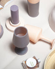 latte + donkey | swepp | silicone unbreakable wine glasses - porter green | style + sustainability
