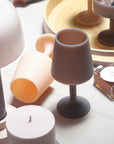 latte + donkey | swepp | silicone unbreakable wine glasses - porter green | style + sustainability