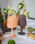 latte + donkey | swepp | silicone unbreakable wine glasses - porter green | style + sustainability