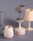 latte + donkey | swepp | silicone unbreakable wine glasses - porter green | style + sustainability