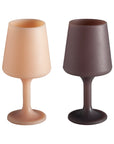 latte + donkey | swepp | silicone unbreakable wine glasses - porter green | style + sustainability
