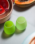 lime | fegg | silicone unbreakable glasses - porter green | style + sustainability