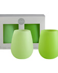 lime | fegg | silicone unbreakable glasses - porter green | style + sustainability