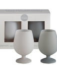 lupo grigio | stemm | silicone unbreakable wine glasses - porter green | style + sustainability