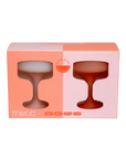 peach + petal | mecc | unbreakable silicone cocktail coupes | porter green, coupe cocktail glass, coupe glass, coloured cocktail glasses, unbreakable cocktail glasses, cocktail glasses australia
