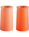melone | stegg | silicone unbreakable highball glasses - porter green | style + sustainability