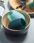 mist + ink | bebb | biodegradable bamboo bowls - porter green | style + sustainability
