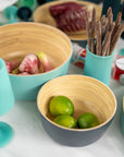 mist + ink | bebb | biodegradable bamboo bowls - porter green | style + sustainability