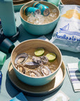 mist + ink | bebb | biodegradable bamboo bowls - porter green | style + sustainability