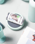 mist + ink | ciss | unbreakable silicone coasters - porter green | style + sustainability