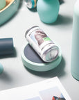mist + ink | ciss | unbreakable silicone coasters - porter green | style + sustainability