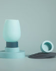mist + ink | ciss | unbreakable silicone coasters - porter green | style + sustainability