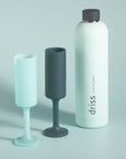 mist + ink | driss | insulated stainless steel water bottle - porter green | style + sustainability