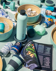 mist + ink | driss | insulated stainless steel water bottle - porter green | style + sustainability