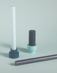 mist + ink | escc dinner candle | soy - blend unscented candles - porter green | style + sustainability