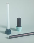 mist + ink | escc dinner candle | soy - blend unscented candles - porter green | style + sustainability