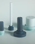 mist + ink | escc dinner candle | soy - blend unscented candles - porter green | style + sustainability