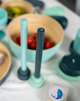 mist + ink | escc dinner candle | soy - blend unscented candles - porter green | style + sustainability