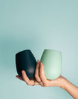 mist + ink | fegg | silicone unbreakable glasses - porter green | style + sustainability