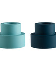 Mist + Ink | Flipp small | Silicone Unbreakable Candle Holder Set - porter green | style + sustainability
