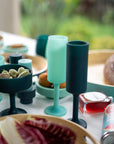 mist + ink | seff | silicone unbreakable champagne flute - porter green | style + sustainability