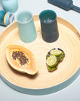 mist + ink | stegg | silicone unbreakable highball glasses - porter green | style + sustainability