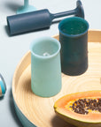 mist + ink | stegg | silicone unbreakable highball glasses - porter green | style + sustainability