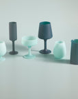 mist + ink | swepp | silicone unbreakable wine glasses - porter green | style + sustainability