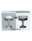 blanc + dove | mecc | silicone unbreakable cocktail glasses - porter green | style + sustainability