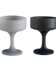 smoke + storm | mecc | unbreakable silicone cocktail coupes | porter green, coupe cocktail glass, coupe glass, coloured cocktail glasses, unbreakable cocktail glasses, cocktail glasses australia