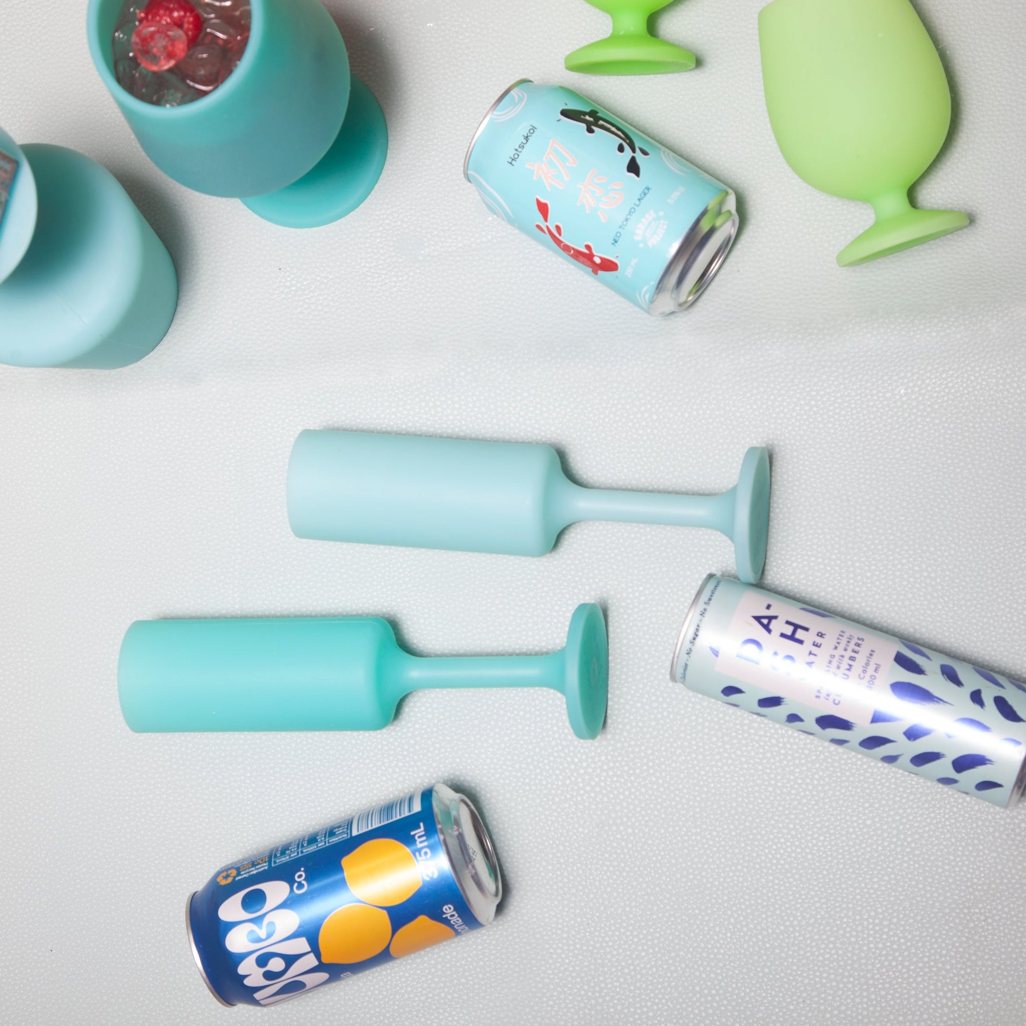 pavone | seff | silicone unbreakable champagne flute - porter green | style + sustainability