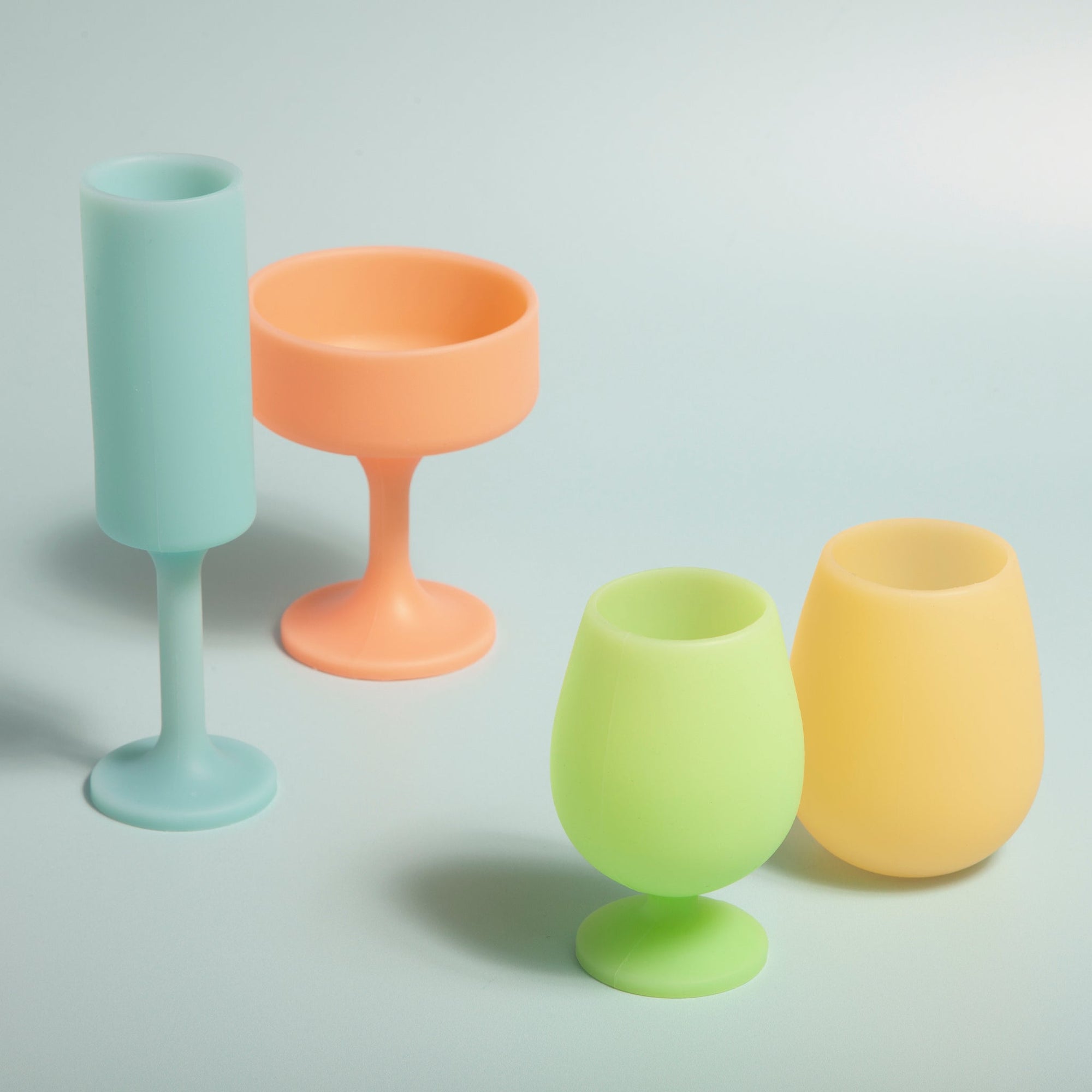 pavone | seff | silicone unbreakable champagne flute - porter green | style + sustainability