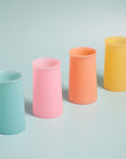 pavone | stegg | silicone unbreakable highball glasses - porter green | style + sustainability