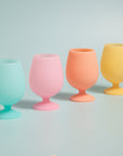 pavone | stemm | silicone unbreakable wine glasses - porter green | style + sustainability