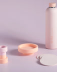 peach + petal | ciss | unbreakable silicone coasters - porter green | style + sustainability