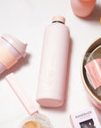 peach + petal | driss | insulated stainless steel water bottle - porter green | style + sustainability