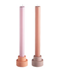 peach + petal | escc dinner candle | soy - blend unscented candles - porter green | style + sustainability