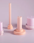 peach + petal | escc dinner candle | soy - blend unscented candles - porter green | style + sustainability