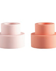 Peach + Petal | Flipp small | Silicone Unbreakable Candle Holder Set - porter green | style + sustainability