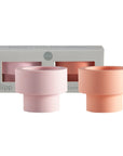 Peach + Petal | Flipp small | Silicone Unbreakable Candle Holder Set - porter green | style + sustainability