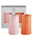 peach + petal | stegg | silicone unbreakable highball glasses - porter green | style + sustainability