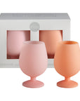 peach + petal | stemm | silicone unbreakable wine glasses - porter green | style + sustainability